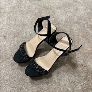 Elegant Black Women's Chunky Heels